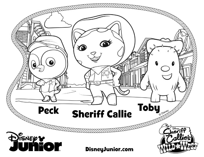callies peck sheriff coloring pages - photo #1