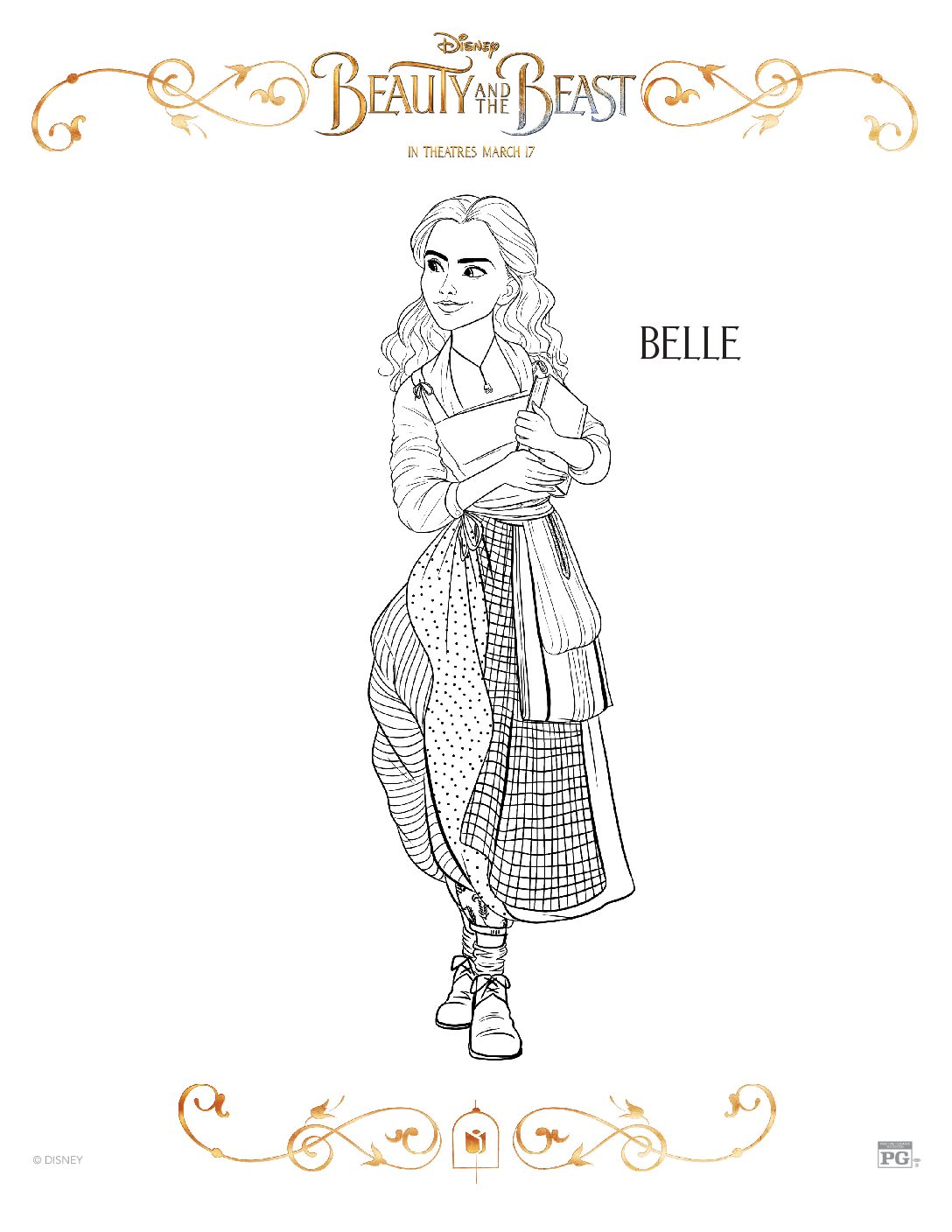 Free Beauty and the Beast coloring pages Free Beauty and the Beast coloring sheets